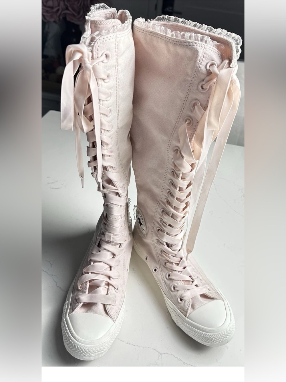 Converse Chuck Taylor All Star XX-Hi Ruffles & Bows Pink Boots UK 5 US 7 A11157C